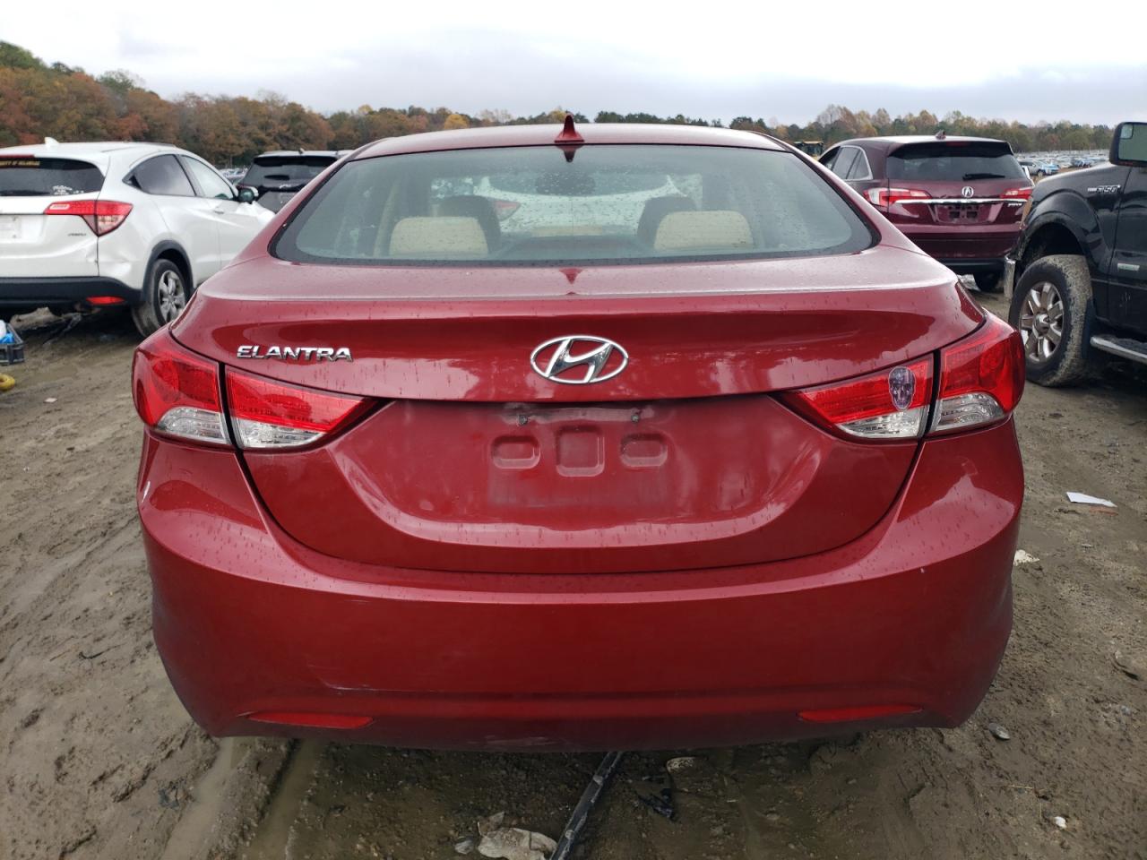 Lot #3301815351 2013 HYUNDAI ELANTRA GL