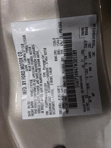 2007 FORD FOCUS ZX4 #3309359967