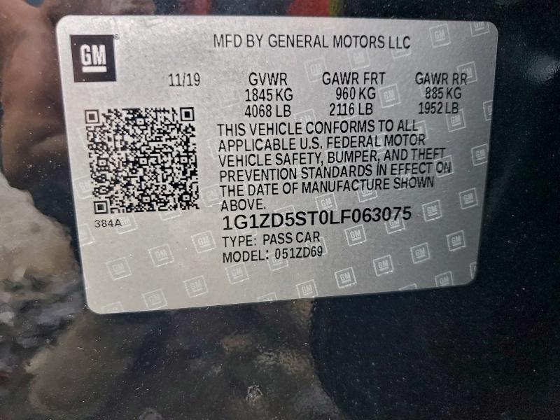 2020 CHEVROLET MALIBU LT #3301752373