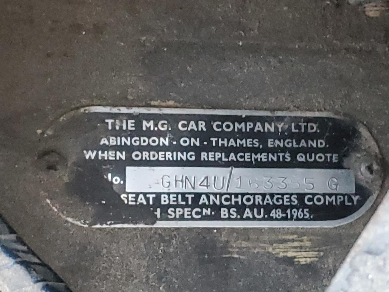 Lot #3278830276 1969 MGB ROADSTER