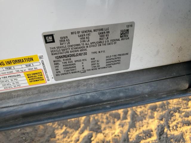 2016 CHEVROLET TRAVERSE L #3302811912