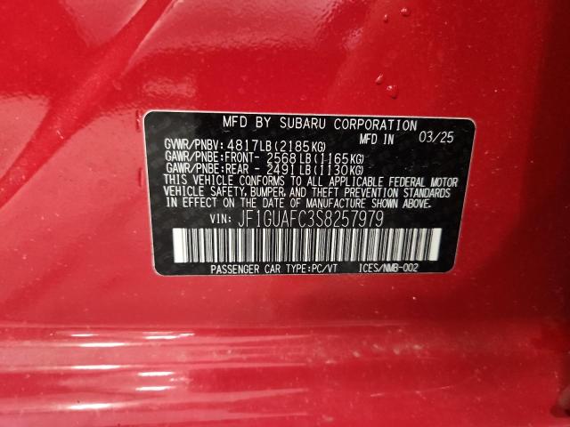 2025 SUBARU IMPREZA SP - JF1GUAFC3S8257979