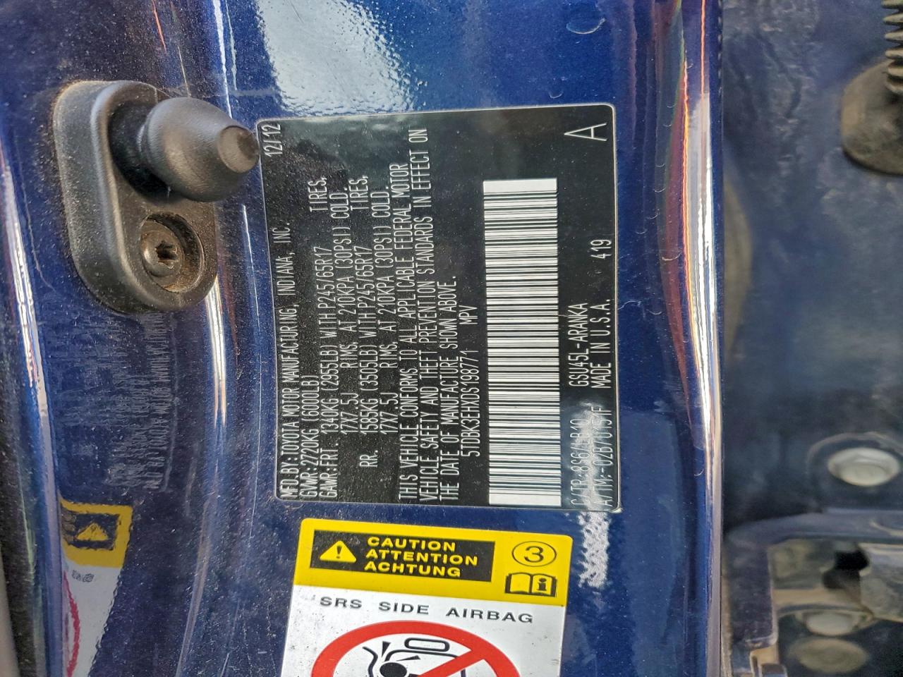 TOYOTA HIGHLANDER BASE