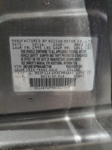 2017 NISSAN SENTRA S #3292369310