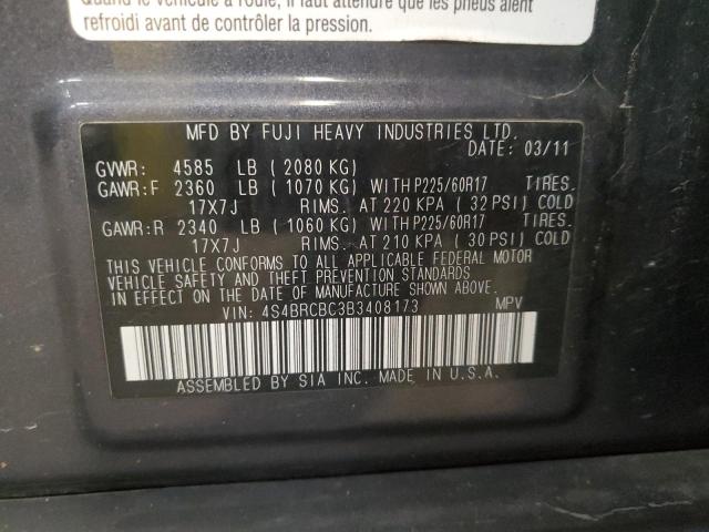 2011 SUBARU OUTBACK 2. #3303736430