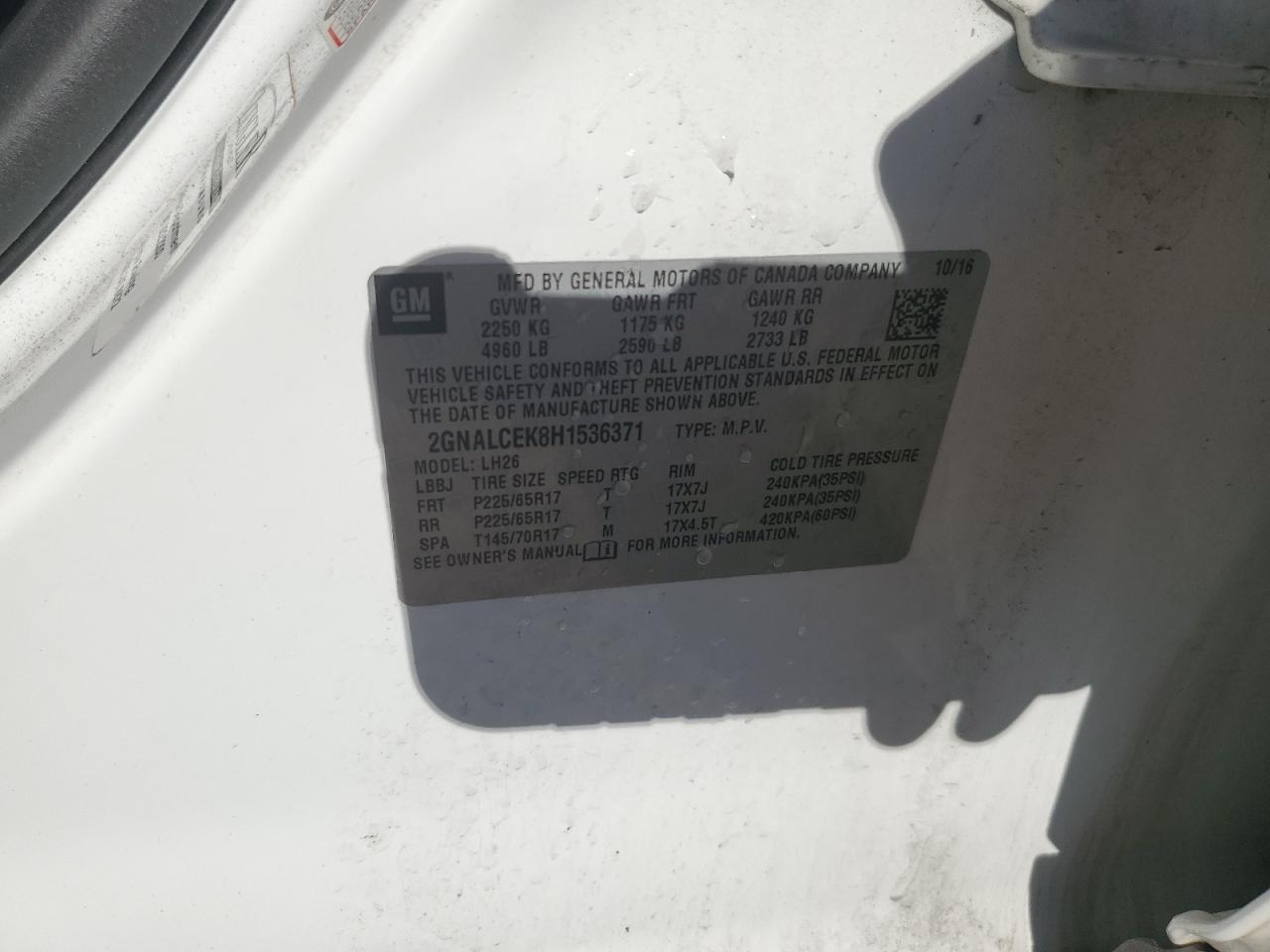 CHEVROLET EQUINOX LT