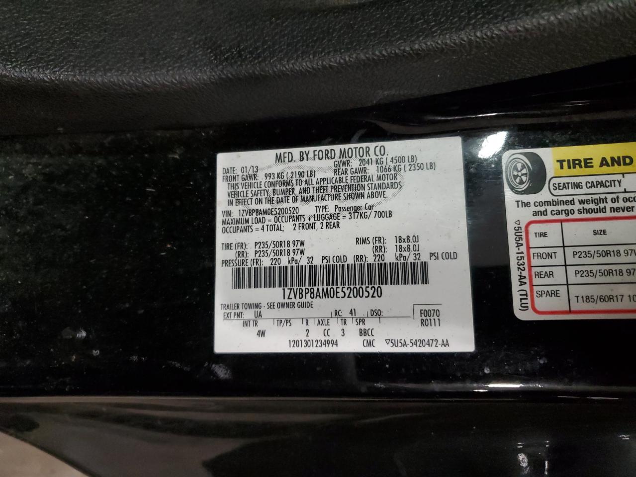 Lot #3308491351 2014 FORD MUSTANG