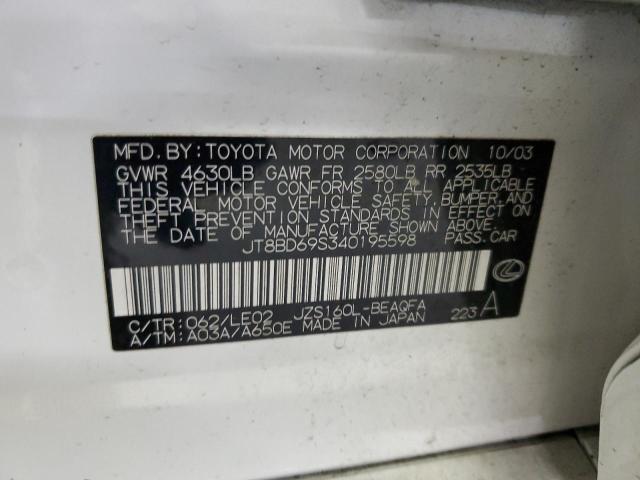 2004 LEXUS GS 300 #3296267477