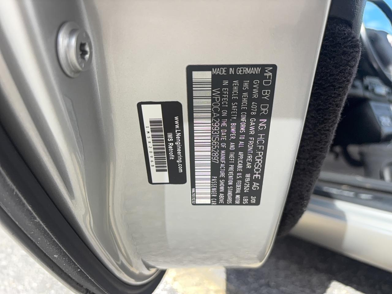 Lot #3285548293 2001 PORSCHE 911 CARRER