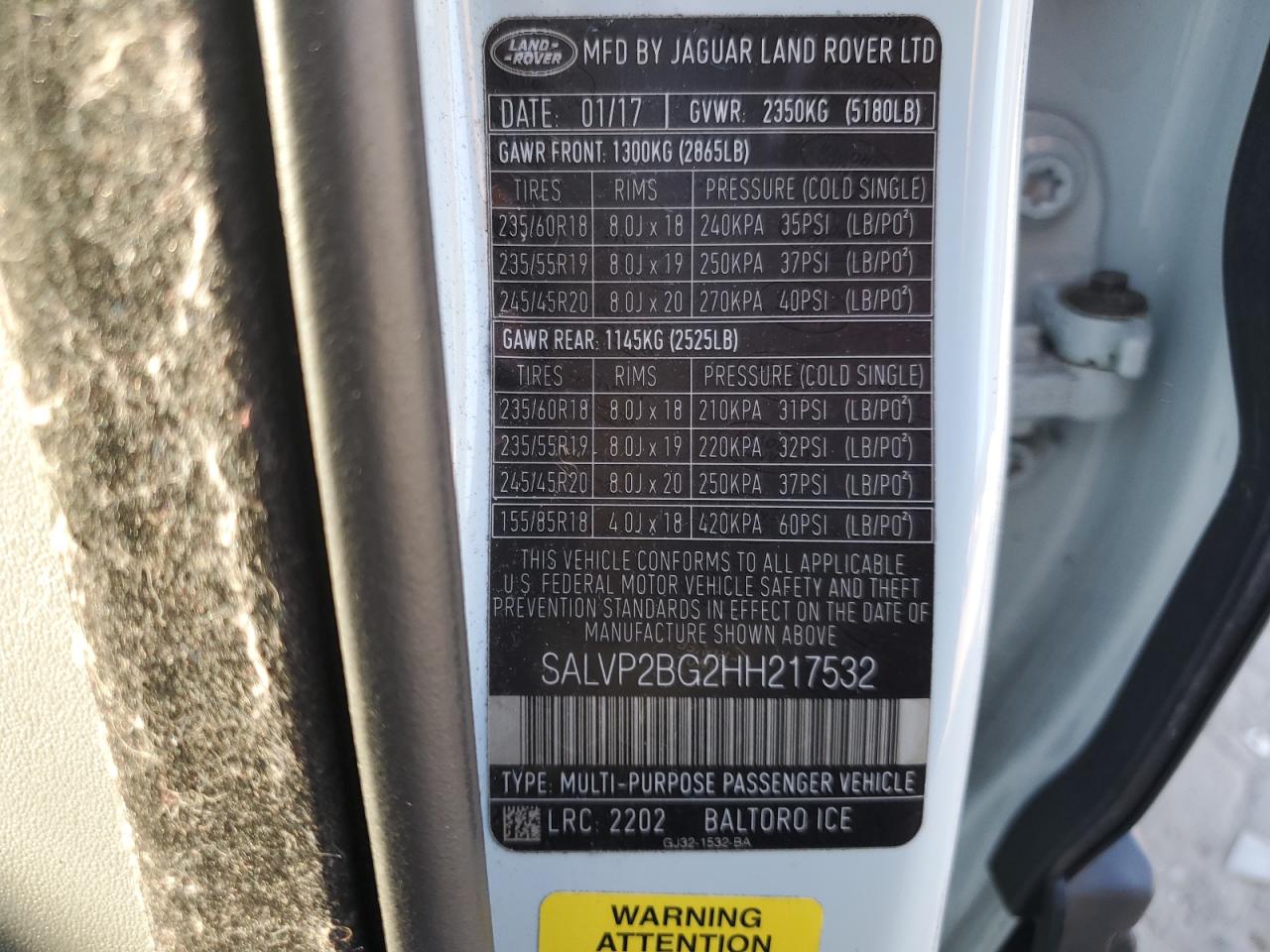 LAND ROVER RANGE ROVER SE