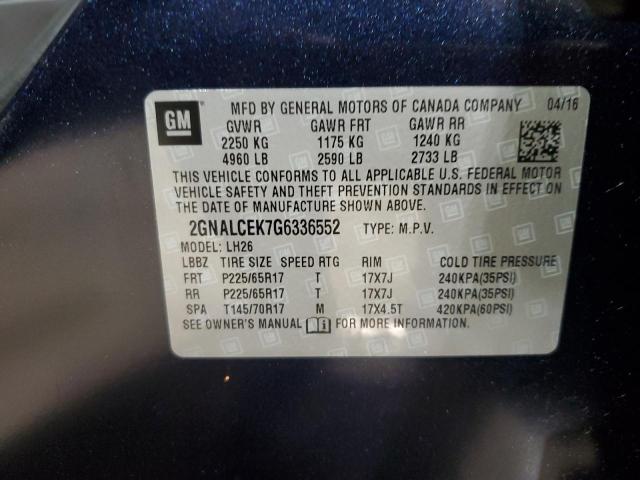 2016 CHEVROLET EQUINOX LT #3297877838