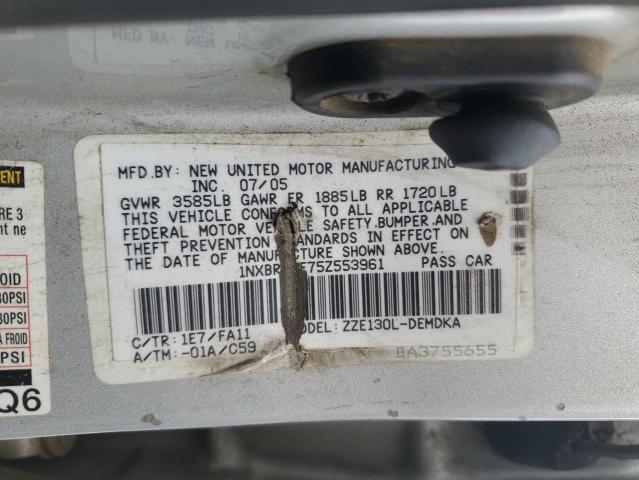 2005 TOYOTA COROLLA CE #3301762360