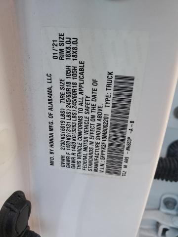 2021 HONDA RIDGELINE #3301863976