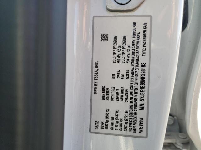 2022 TESLA MODEL 3 #3294451501