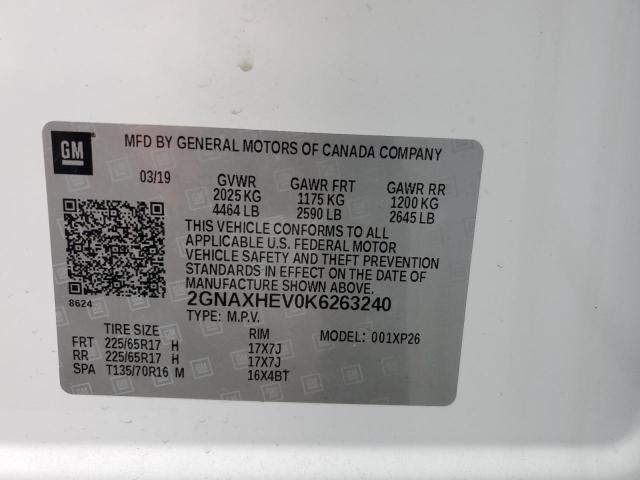 2019 CHEVROLET EQUINOX LS #3292355293