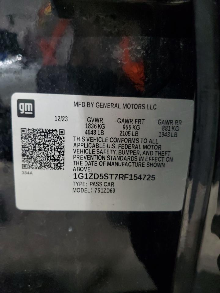 Lot #3304043487 2024 CHEVROLET MALIBU LT