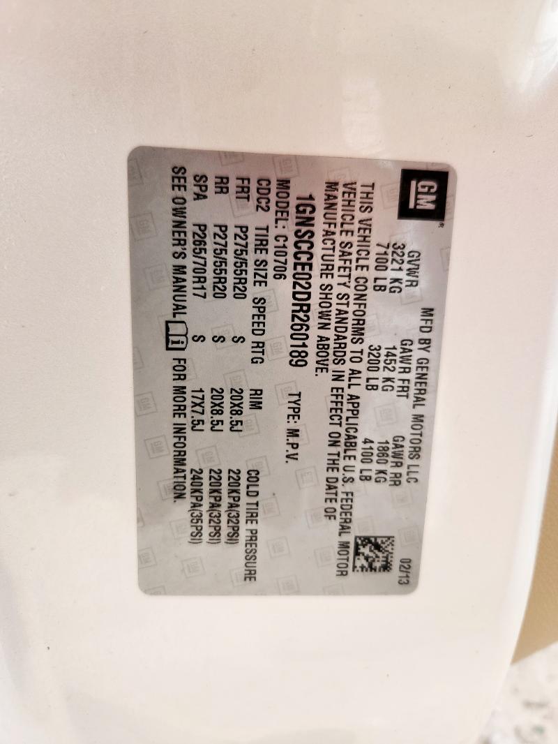 2013 CHEVROLET TAHOE C150 #3296385706