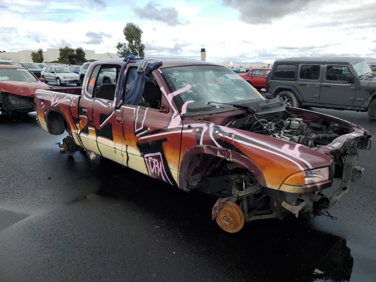 Lot #3297913794 2001 DODGE DAKOTA QUA