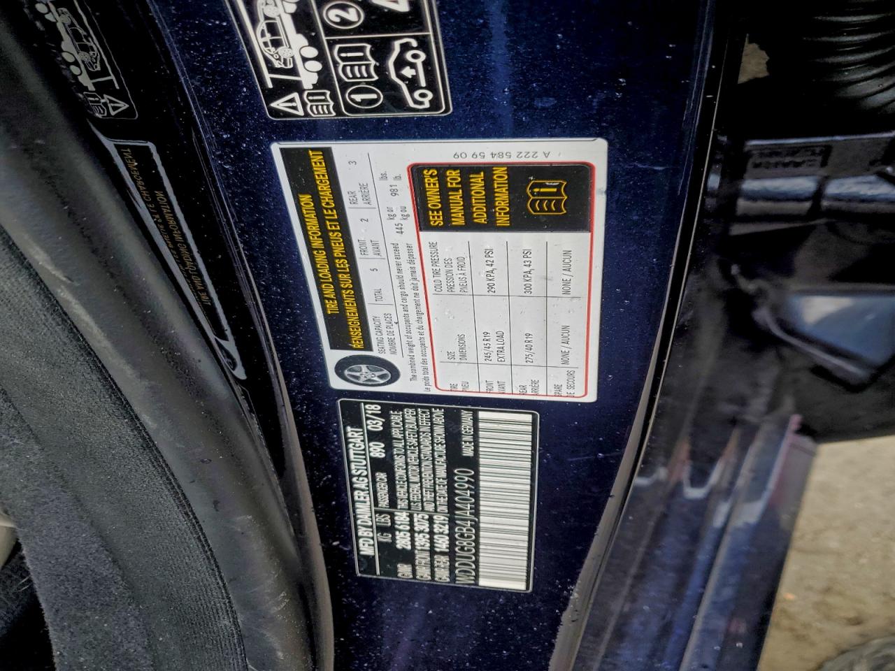 MERCEDES-BENZ S-CLASS 560 4MATIC