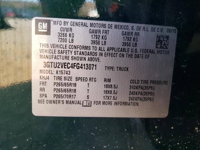 2015 GMC SIERRA K15 #3301791360