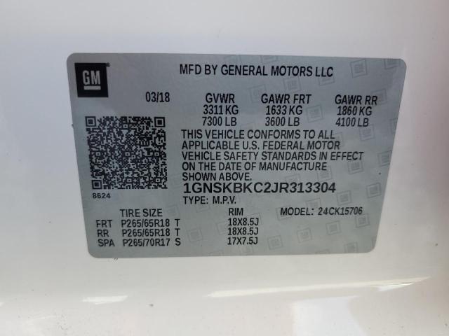 2018 CHEVROLET TAHOE K150 - 1GNSKBKC2JR313304