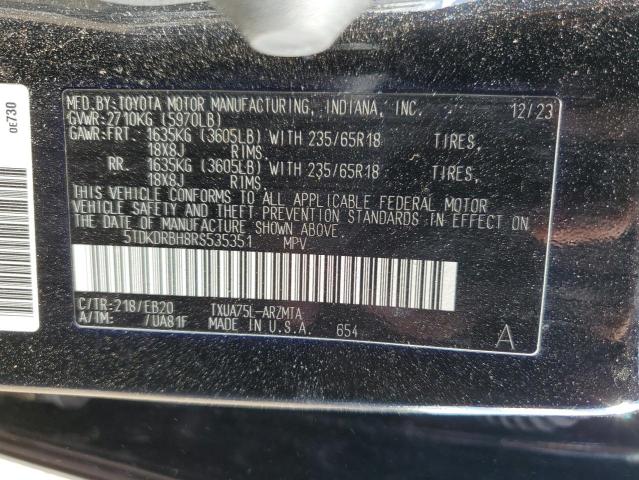 2024 TOYOTA HIGHLANDER #3290566814