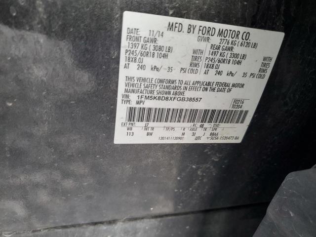 2015 FORD EXPLORER X - 1FM5K8D8XFGB38557