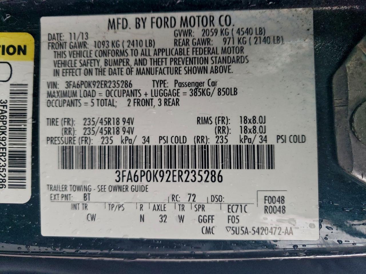 FORD FUSION TITANIUM