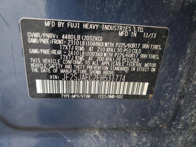 2014 SUBARU FORESTER 2 #3282515864