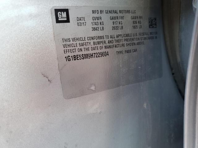 2017 CHEVROLET CRUZE LT #3290565774