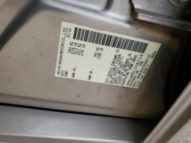 2012 NISSAN ALTIMA BAS #3301841338