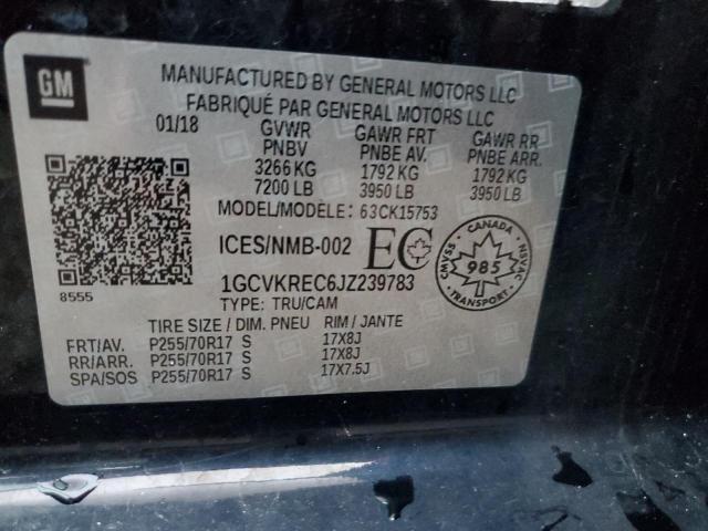 2018 CHEVROLET SILVERADO #3291329133