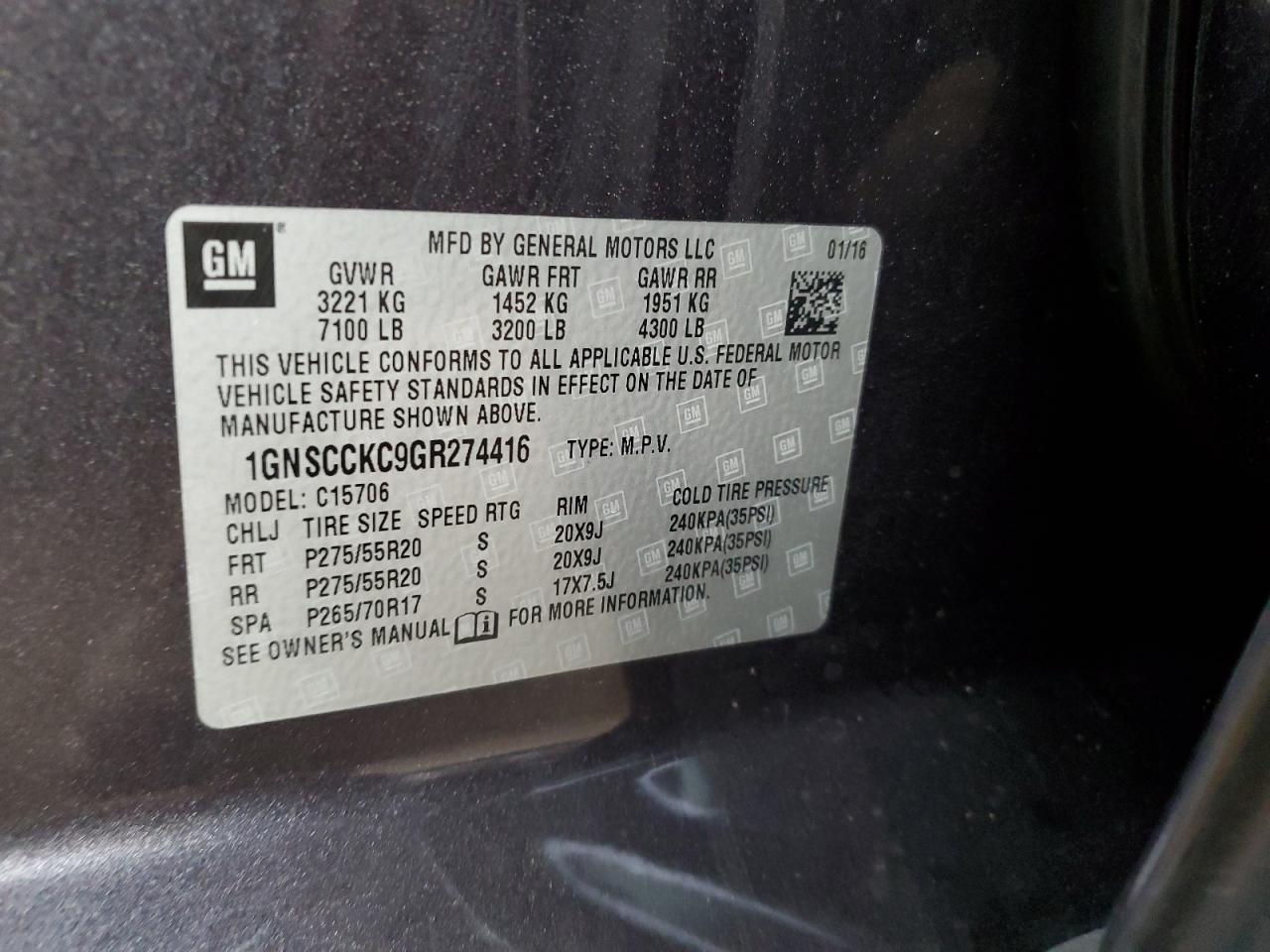 CHEVROLET TAHOE C1500 LTZ