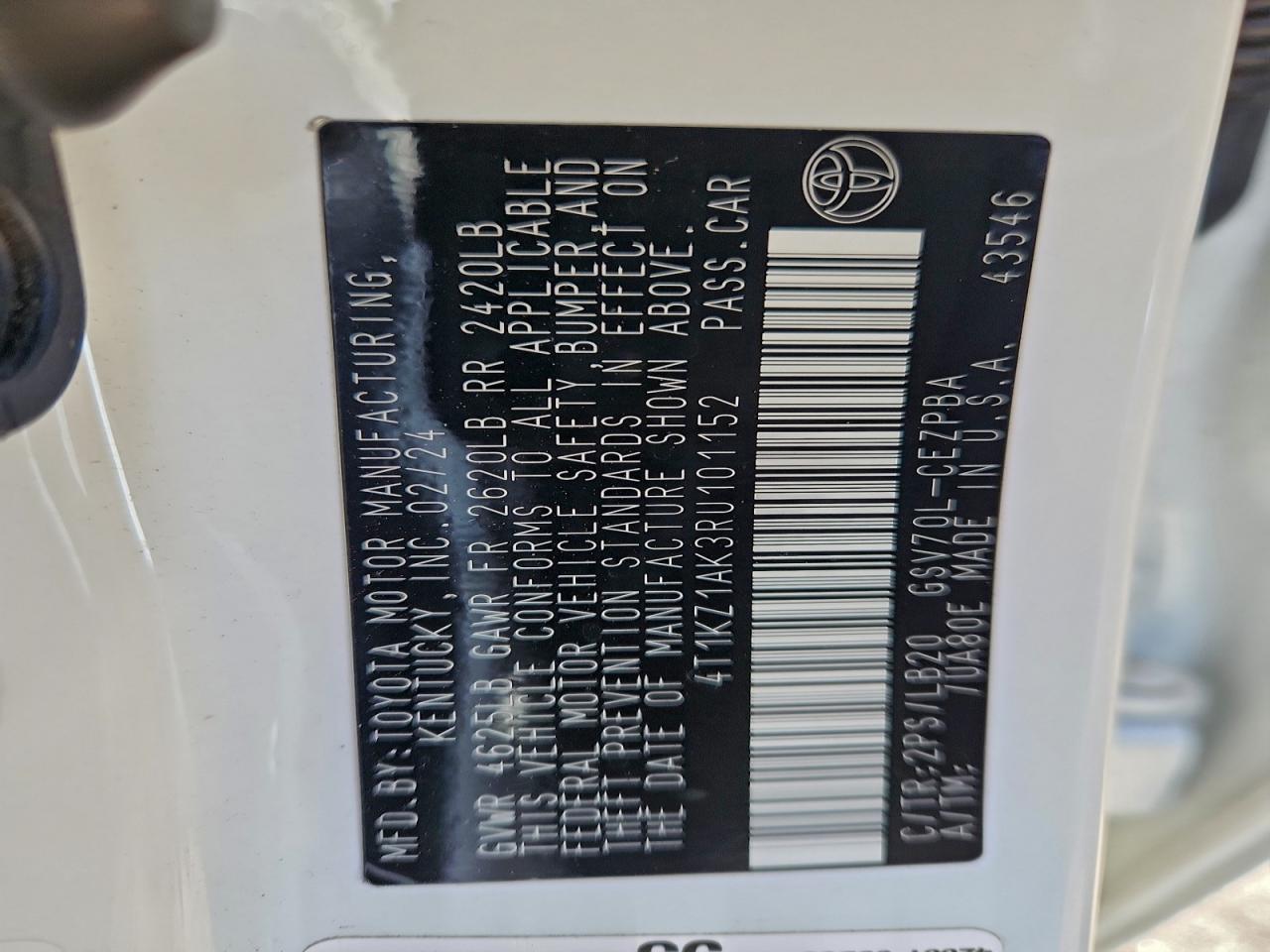 Lot #3302753024 2024 TOYOTA CAMRY TRD