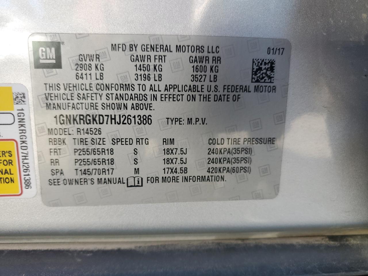 CHEVROLET TRAVERSE LT