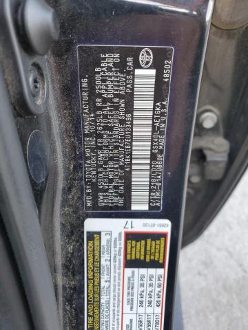 2014 TOYOTA AVALON BAS #3296395664