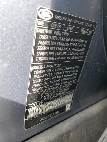 2018 LAND ROVER RANGE ROVE #3309352982