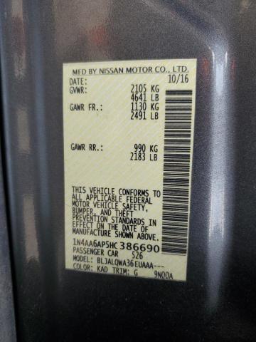 2017 NISSAN MAXIMA 3.5 #3308434279