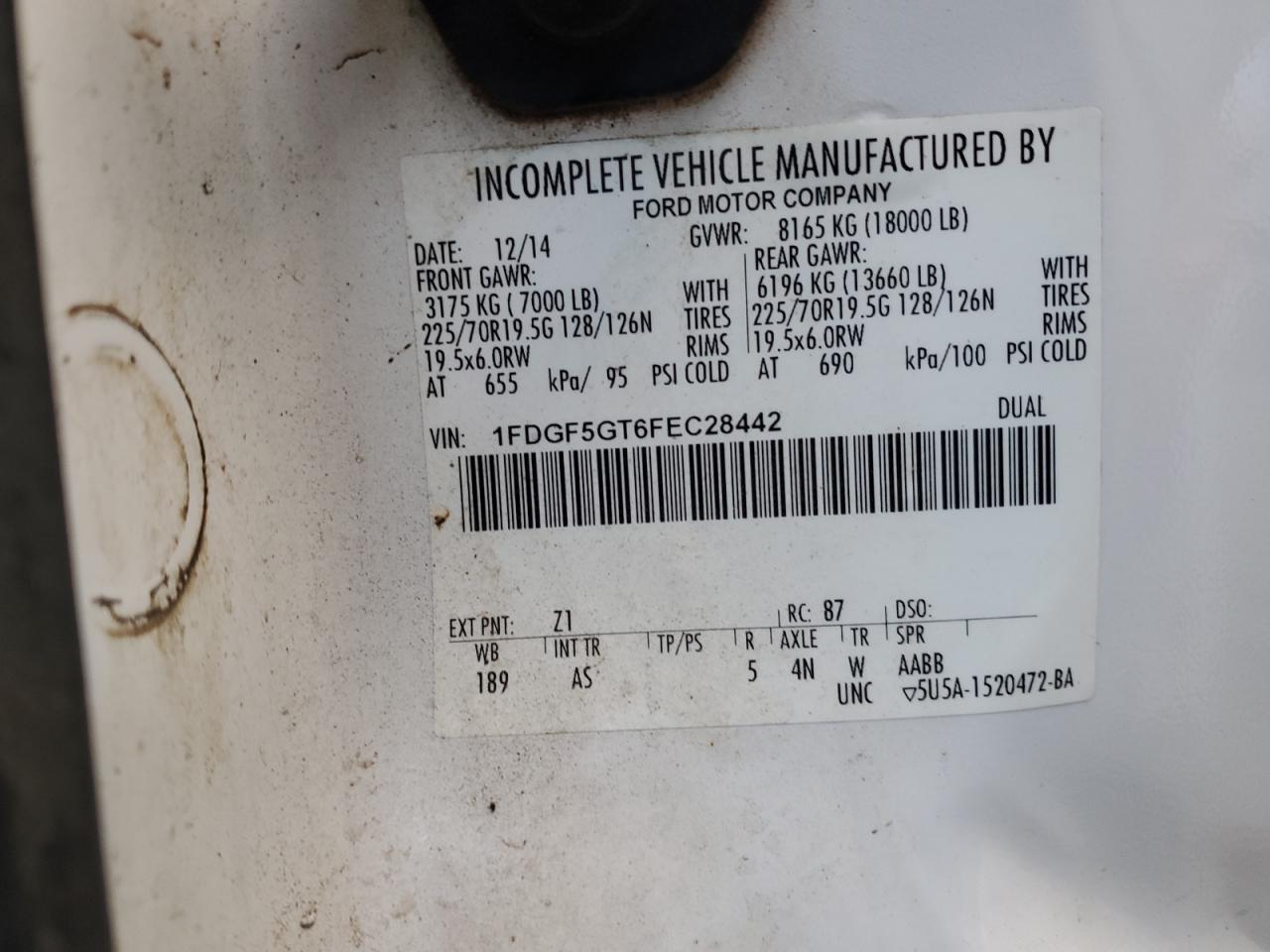 FORD F-550 SUPER DUTY