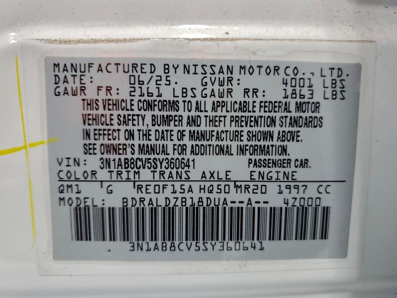 2025 NISSAN SENTRA SV #3304694948