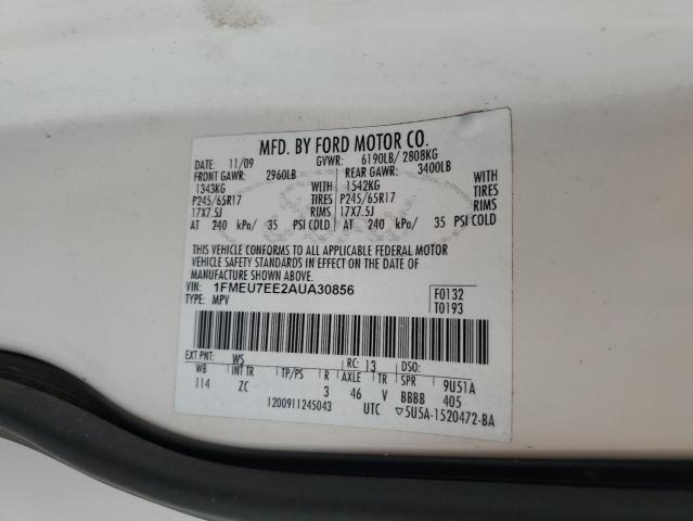 2010 FORD EXPLORER E #3293358431