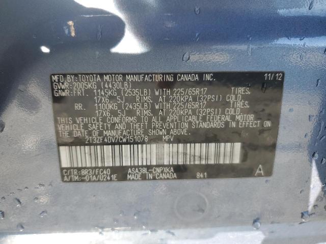 2012 TOYOTA RAV4 #3284028828
