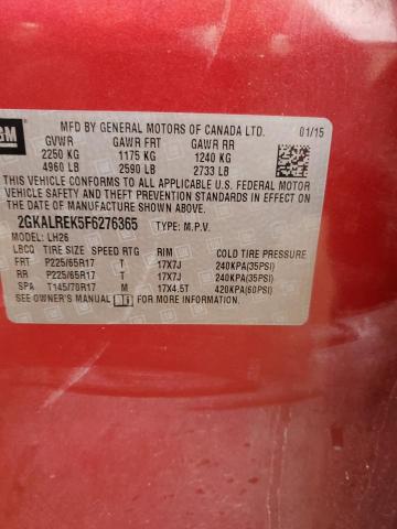 2015 GMC TERRAIN SL #3290293228