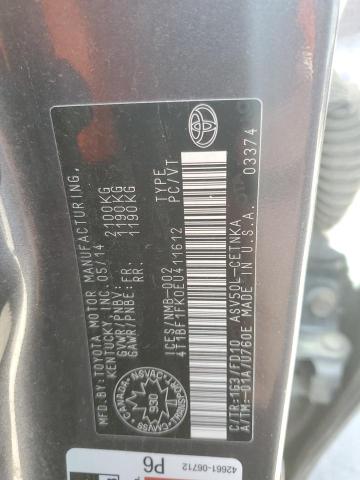 2014 TOYOTA CAMRY L - 4T1BF1FK0EU411612