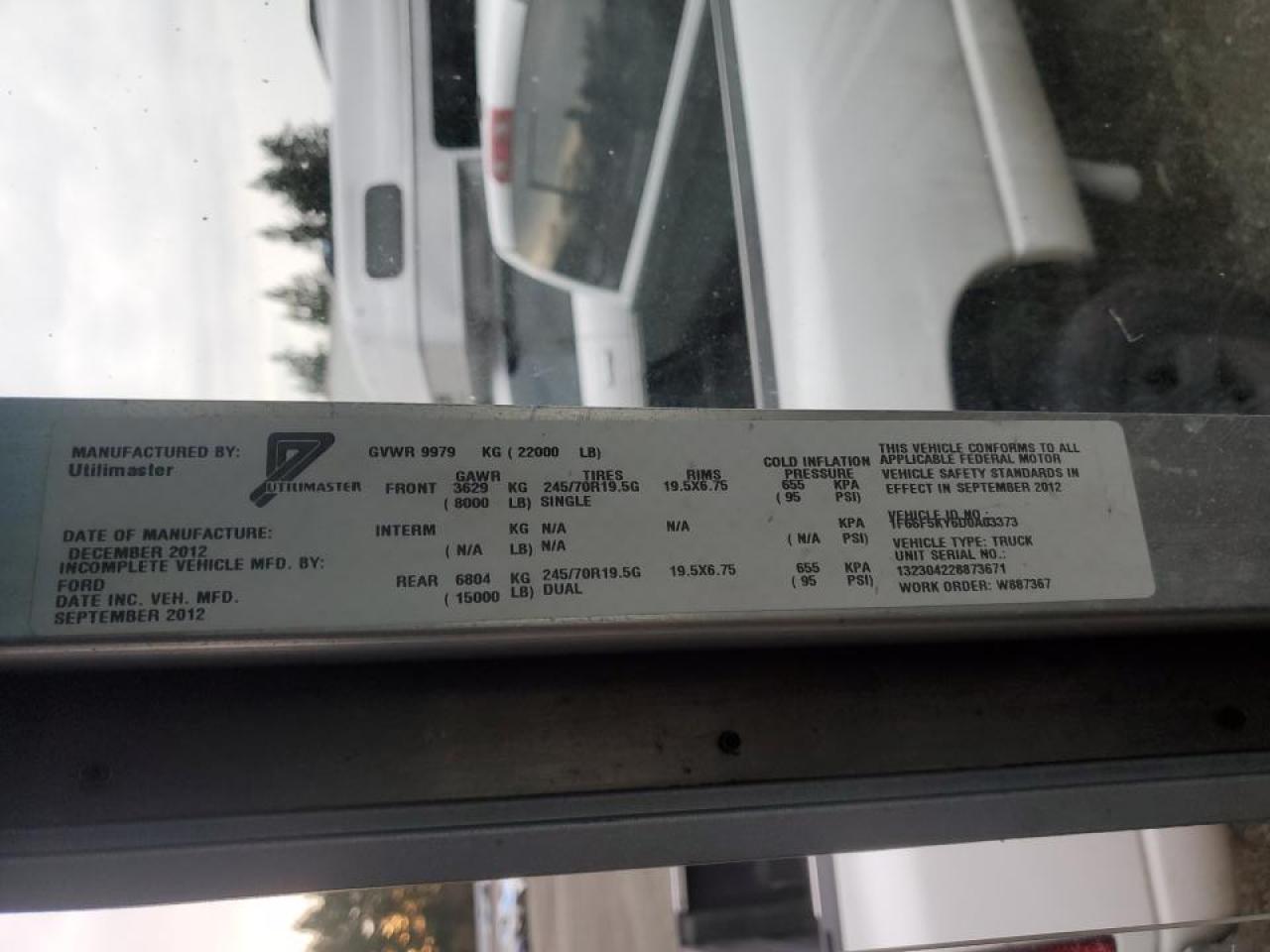 Lot #3292318296 2013 FORD F59