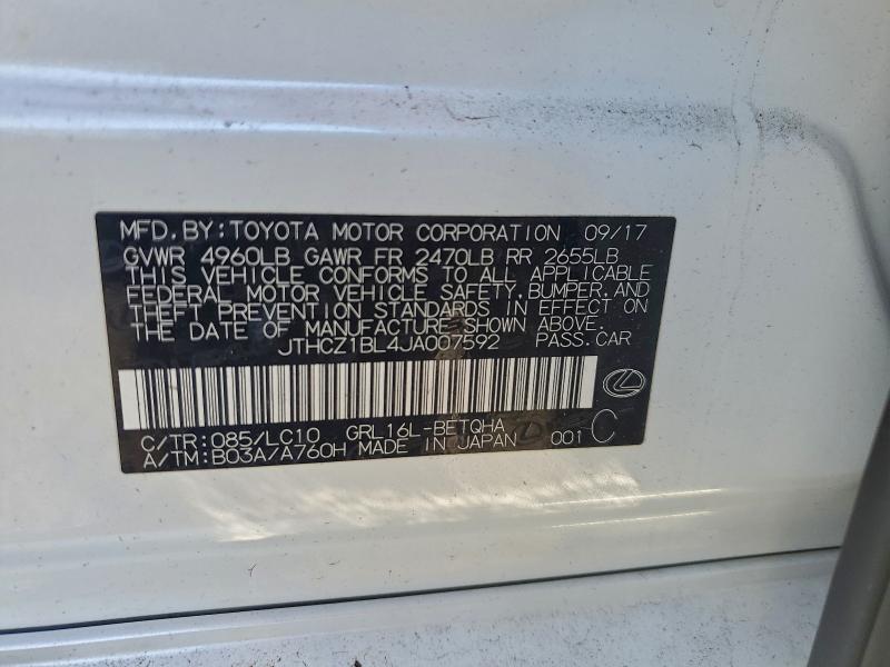 2018 LEXUS GS 350 BAS #3301750382