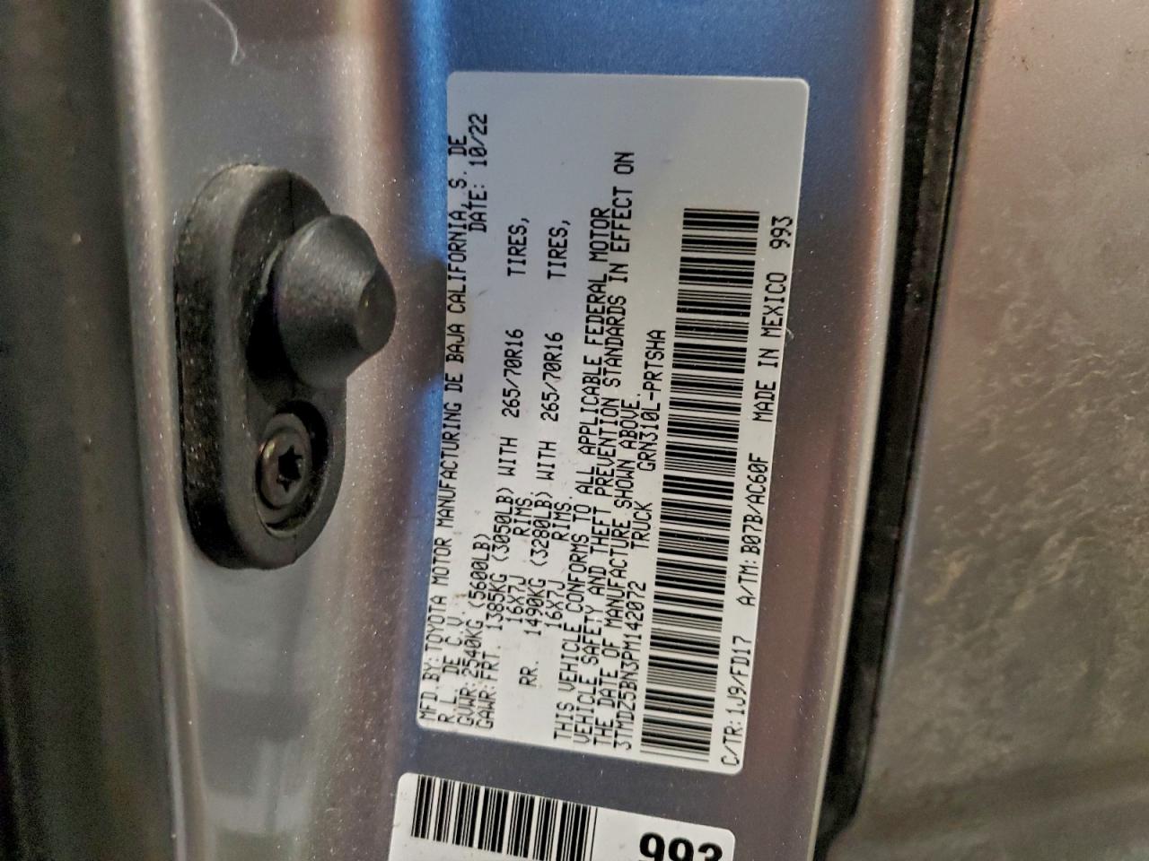 TOYOTA TACOMA DOUBLE CAB