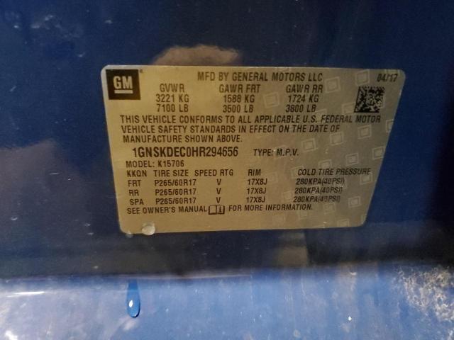 2017 CHEVROLET TAHOE POLI #3303632947