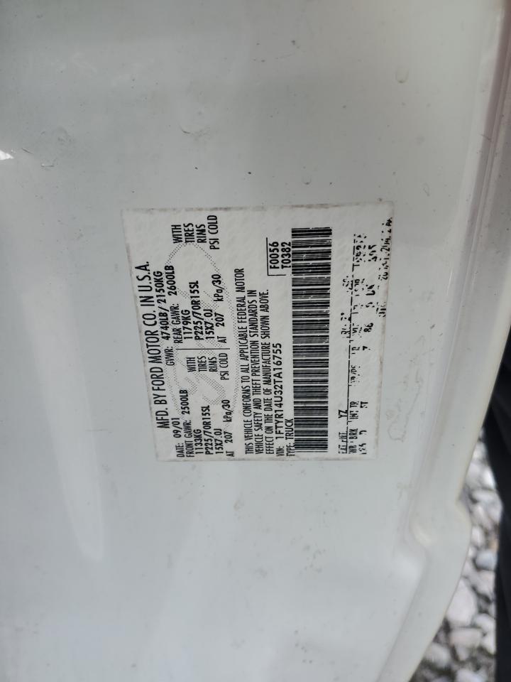 Lot #3291191998 2002 FORD RANGER SUP