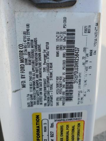 2017 FORD FUSION SE #3302860905